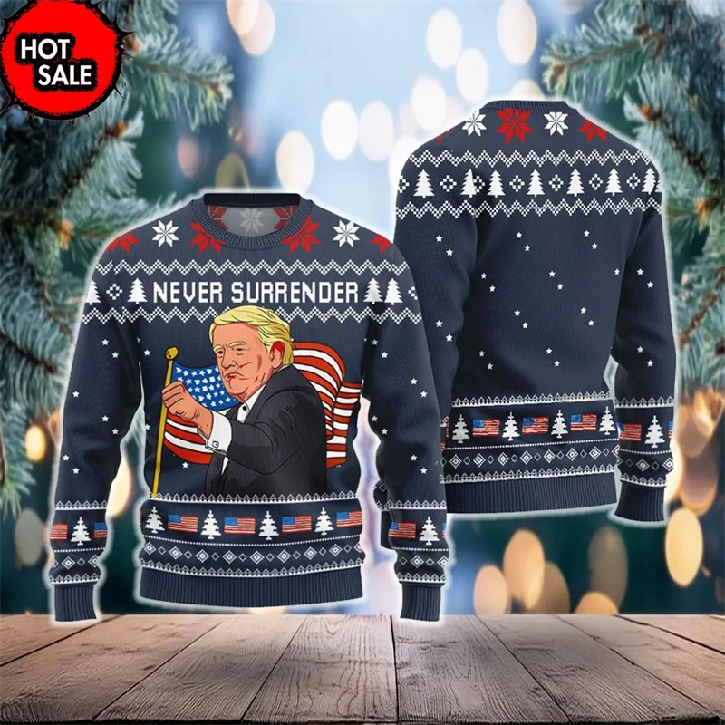 Trump Was Right About Everything Donald Trump Supporter Ugly Sweater USA Patriotic Unisex Sweater Pullover Christmas Sweatshirt