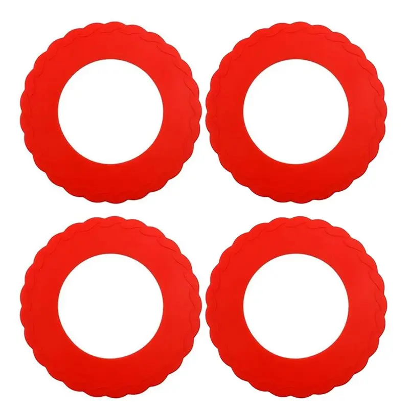 

A88E-Защитная пленка для кромки нитей, силиконовая защита для поддона для пирога, легко чистящаяся форма, защита от ожогов, красный