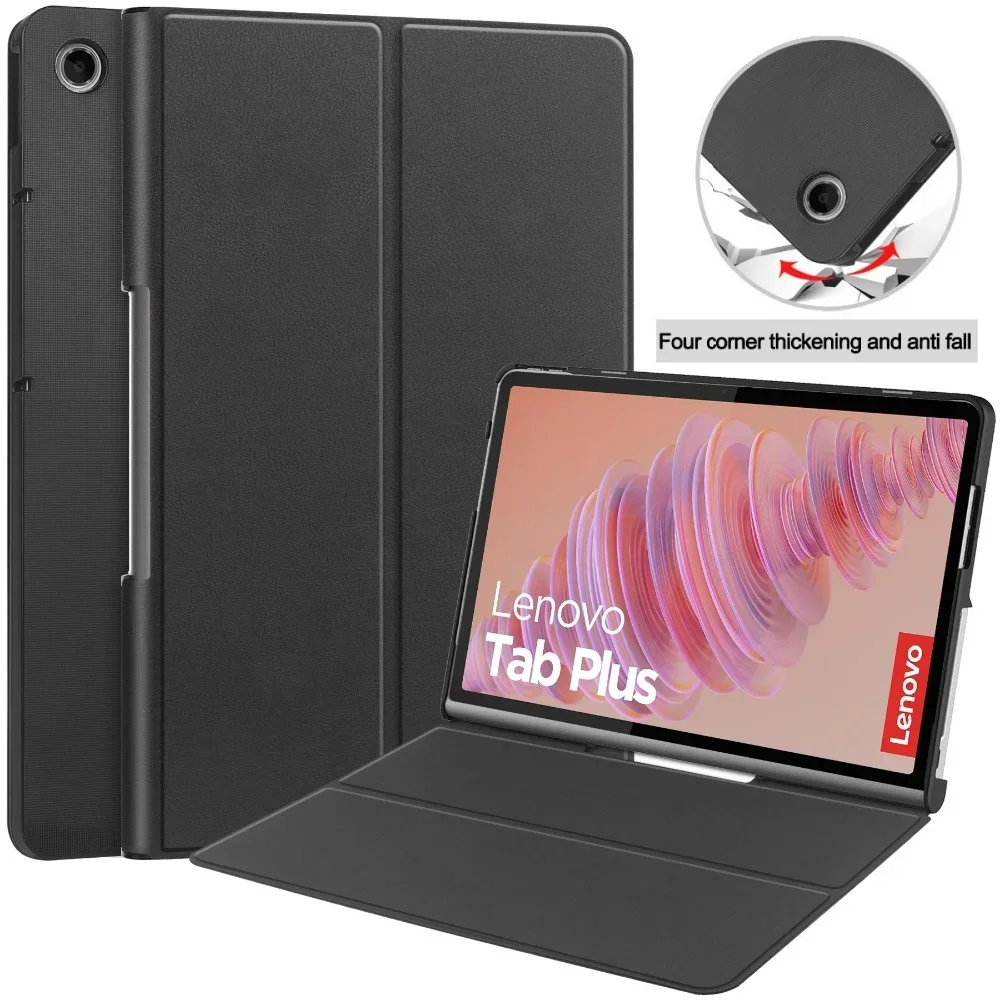 For Lenovo Tab Plus 11.5 2024 Case TB351FU Tri-Folding Stand Smart Tablet Case For Lenovo Tab Plus 11 5 2024 Cover funda