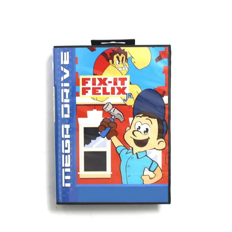 

New Arrival Fix It Felix Jr 16bit MD Game Card For Sega Mega Drive/ Genesis with Retail Box