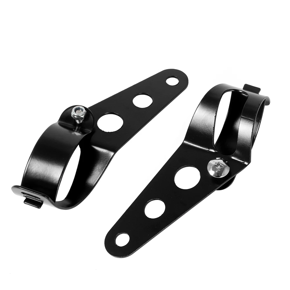 حامل مصباح أمامي عالمي للدراجات النارية ، حامل مصباح أمامي ، شوكة محرك قابلة للتعديل ، مفرمة أذن ، مشبك 27-36 ، 38-48