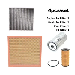 4pcs Filter Set For DFM Dongfeng Rich 6 DF6 2.3TDI-Diesel 2022 2023 M9T60A Engine Cabin A/C Fresh Air Fuel Oil Filter Kits