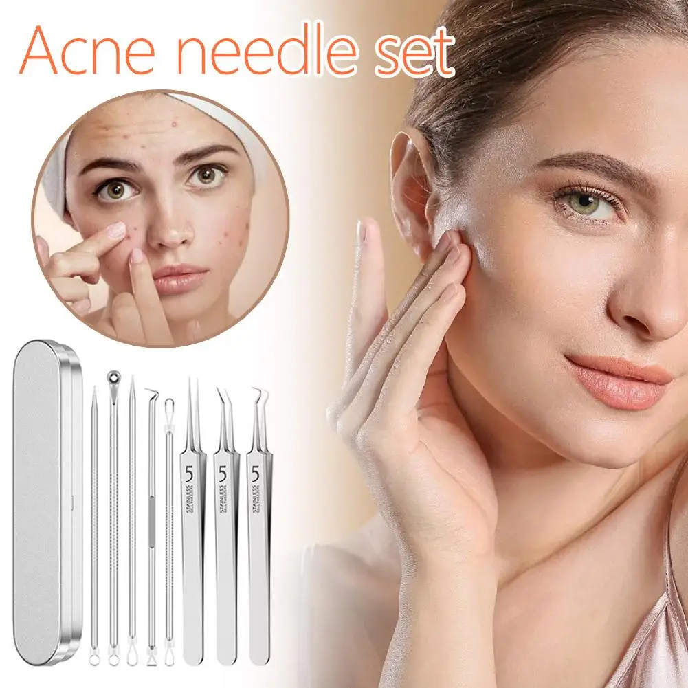 Pinzas con Clip para espinillas y espinillas de células ultrafinas, artefacto especial para raspar y cerrar el salón de belleza, herramienta de aguja para acné ﻿