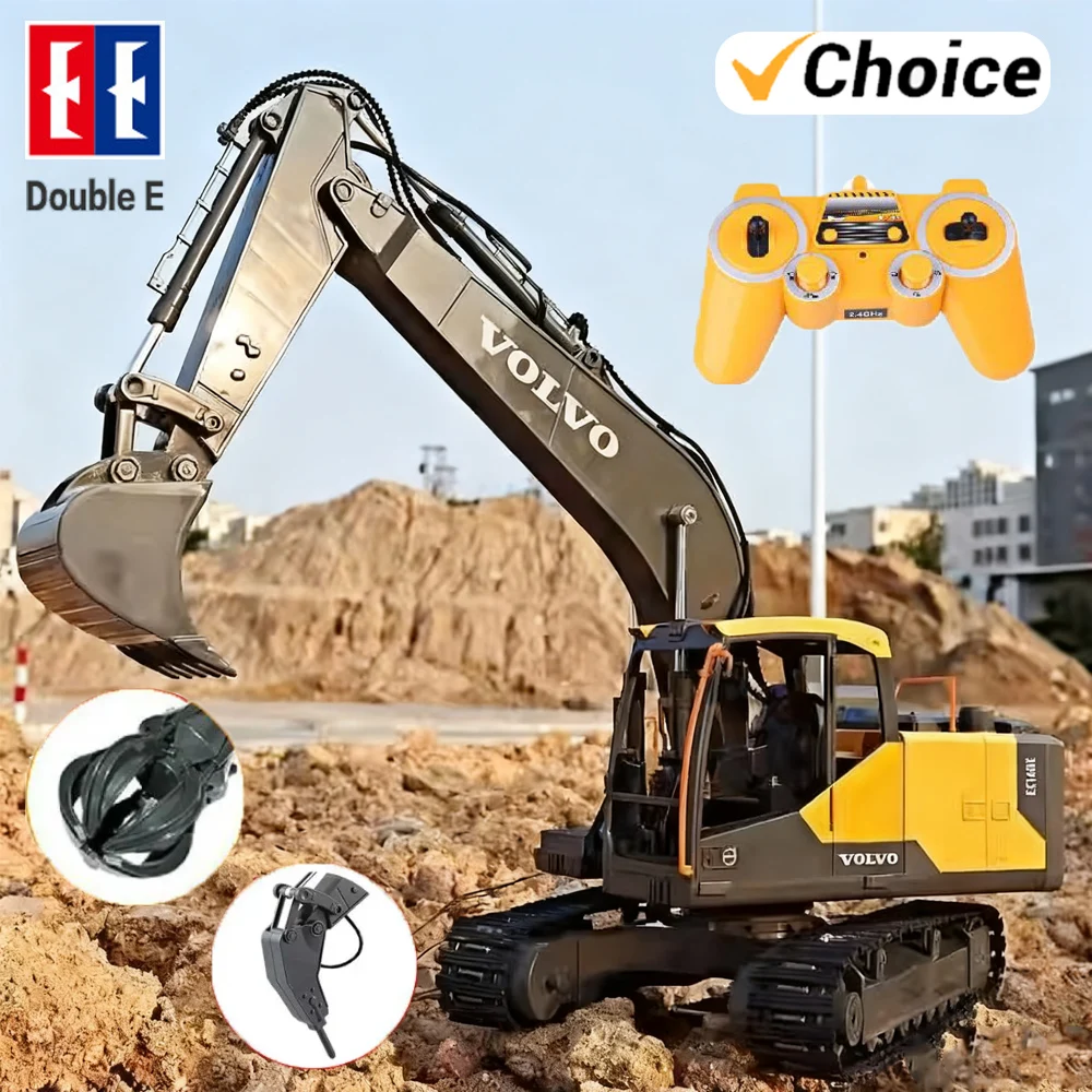 

RC Excavator DOUBLE E E568 1/16 Alloy Grabber Loader 2.4G 17Ch Engineer Vehicle Remote Control Truck Toys for Boys Xmas Gifts