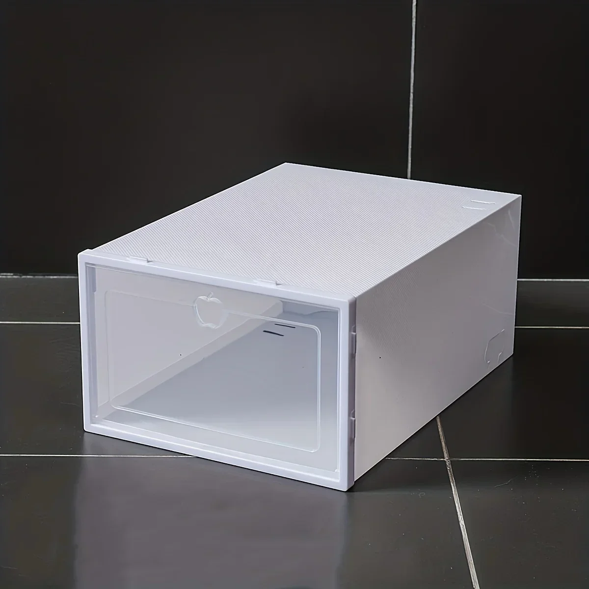 1/3pcs Stackable Foldable Shoe Box No Installation Shoe Cabinet Plastic Sports Shoe Storage Device