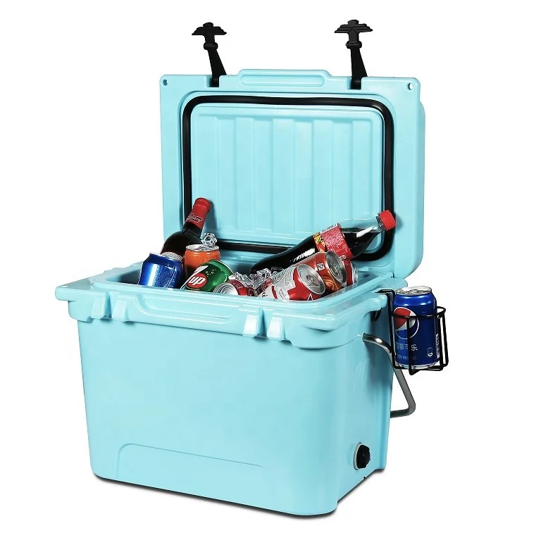 

Premium plastic outdoor cooler box keep food cold 20 litre car coolbox