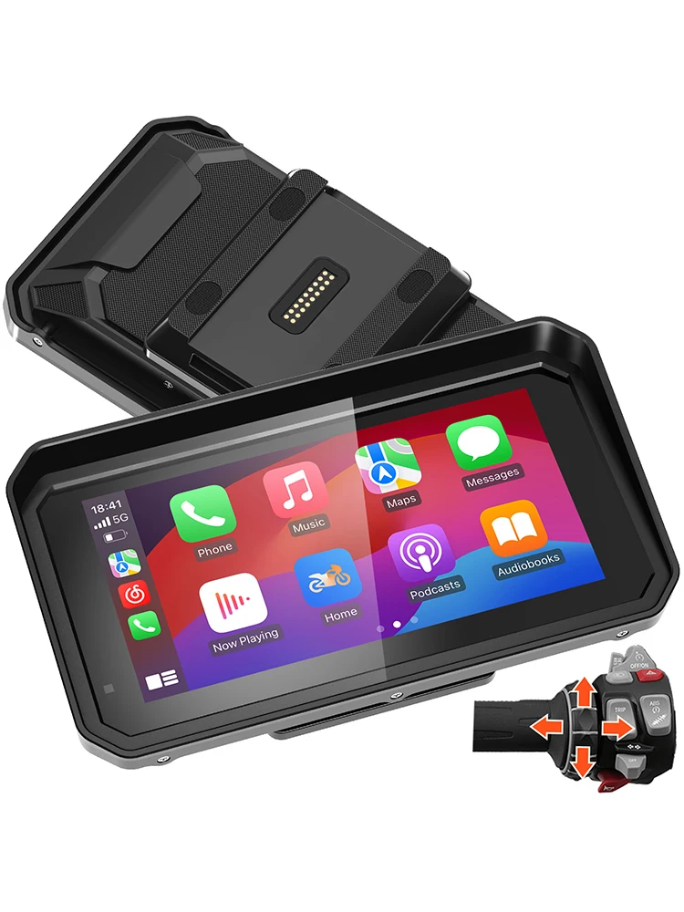 6-Zoll-Wireless CarPlay Moto Android Auto Tragbares digitales Motorrad-Armaturenbrett GPS-Navigation für BMW R1200GS R1250GS S1000XR