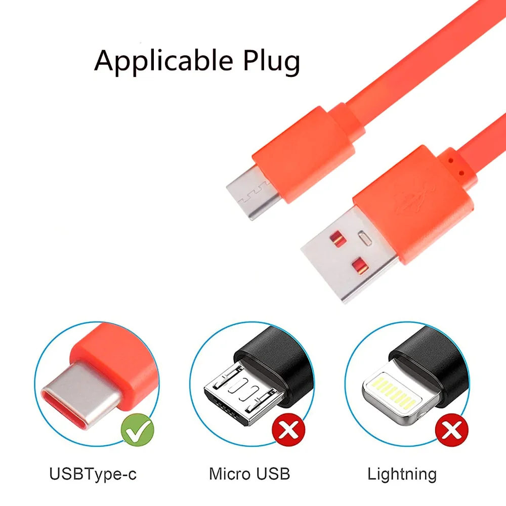 استبدال USB نوع C سريع كابل شحن الحبل ل JBL لحن 115TWS 120TWS 125TWS 130NC 210TWS 220TWS 225TWS 230NC سماعات أذن TWS