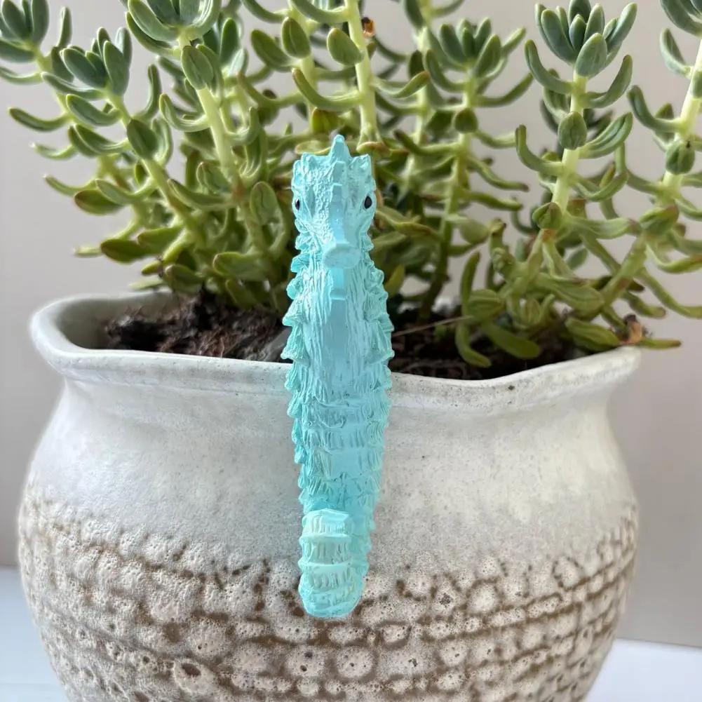 Seahorse Garden Decoration Hanging Seahorse Statue Seahorse Figurine Plant Pot Hanger Resin Statue for Flower Pots for Garden