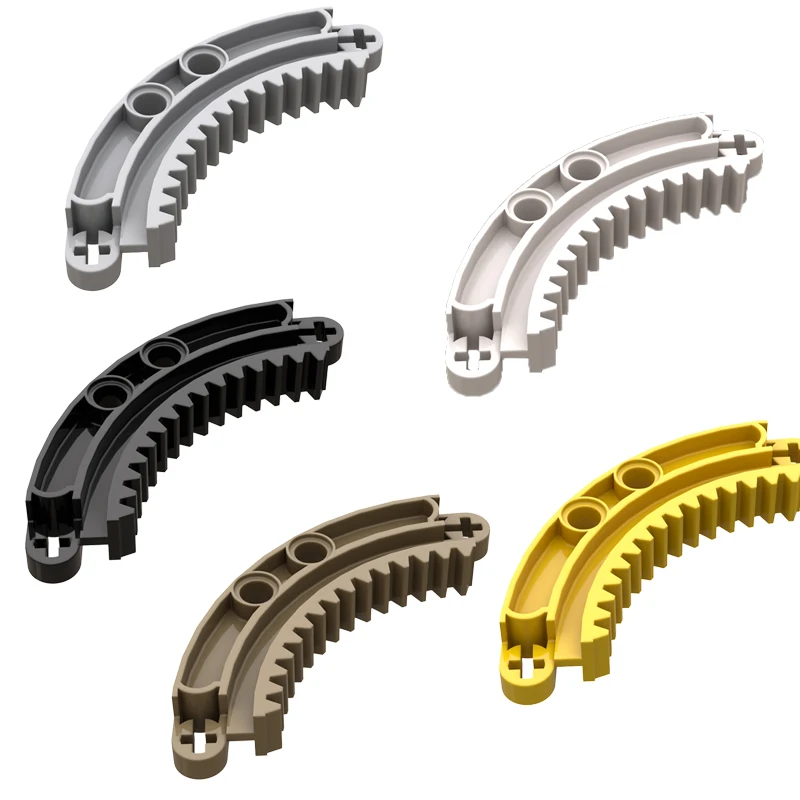 Crémaillère 6x6 MOC technologie blocs de construction pièces anneau bande d'engrenage courbé assembler briques à monter soi-même accessoire modifié 78442