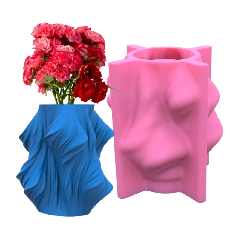 DIY Silicone Concrete Flower Pot Storage Box Mold for Succulent Plant Decor Drop shipping