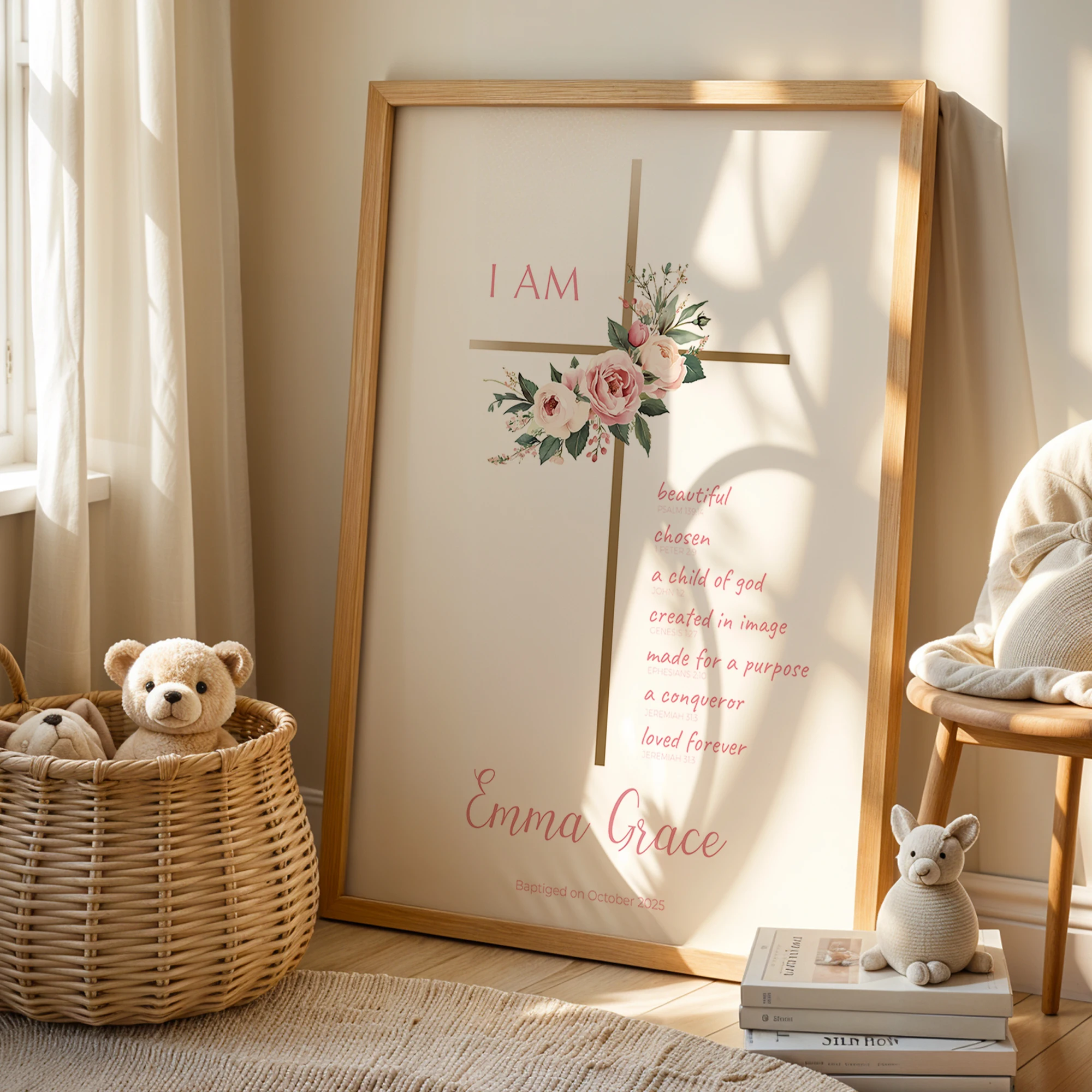 شخصية الكتب المسيحية الزهور مخصص جدار الفن الطباعة قماش اللوحة المشارك صورة غرفة المعيشة ديكور المنزل