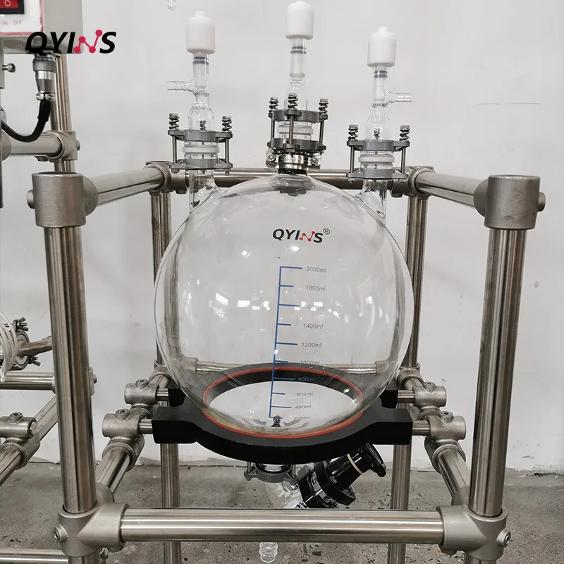 Multi-functional left and right high double-glazed reactors are formed and combined