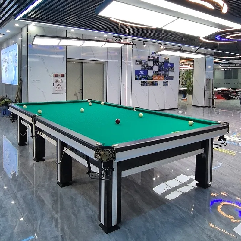 Airo Luxury Solid Wood Table Legs with Slate Pad 10ft & 12ft for Home or Commercial Club Russian Billiard Table