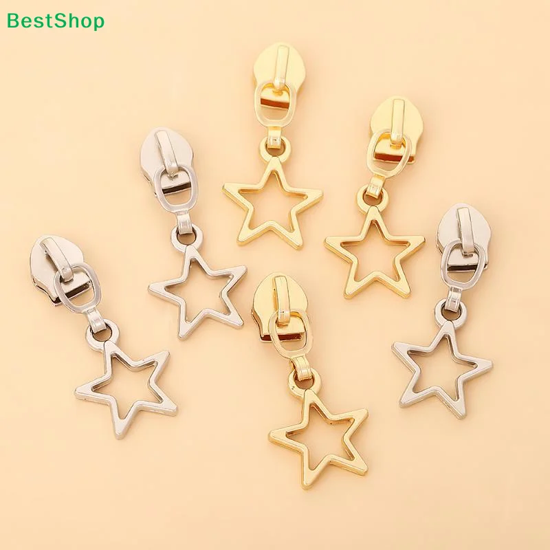 〔Q〕10pacStar Zipper Slider Puller For Zip Jacket Nylon Zips Pull Bag Zippers Head Sewing Closure Repair Kit Accessory