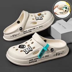 Anti Slip Thick Sole Casual Outwear Korean Edition Beach Soft Sole Nurse Headband Slippers for Women Men's Cave Shoes 2024 New