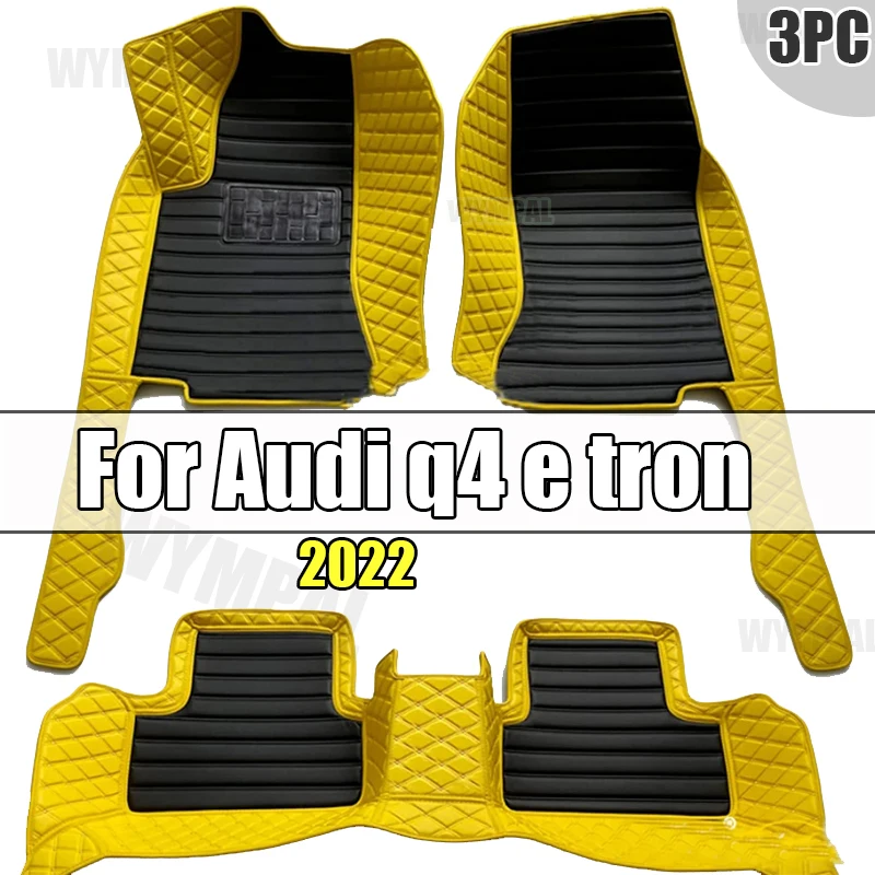 Car Floor Mats For Audi q4 e tron 2022 DropShipping Center Auto Interior Accessories Leather Carpets Rugs Foot Pads