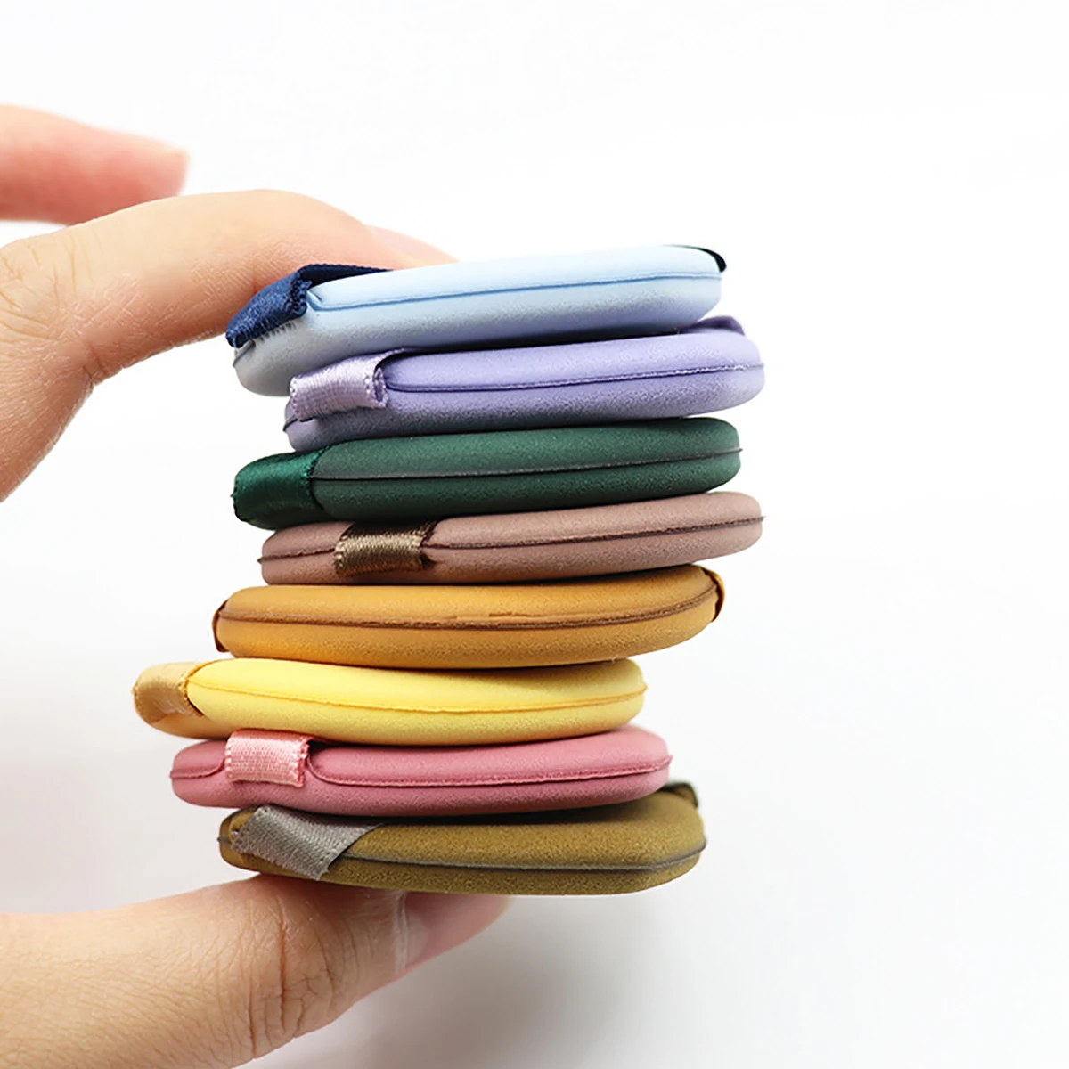 Conjunto de combinação de 7 peças, sopro de maquiagem, uso molhado e seco para base em pó, não come pó, ferramentas de maquiagem, acessórios