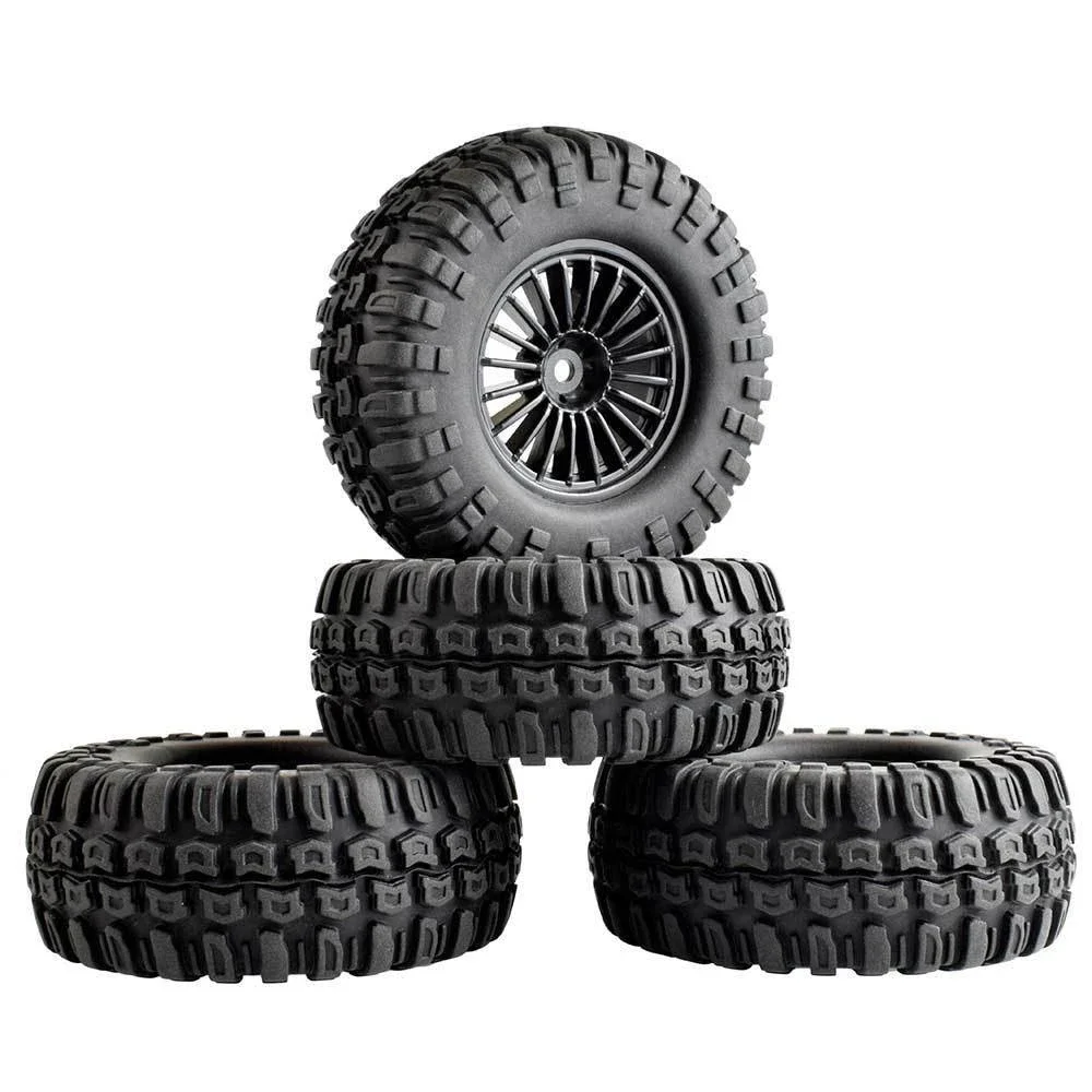 

RC Rim04-7006L Rubber Tires 108mm & Wheel sets RC 4WD Axial Rock Climbing