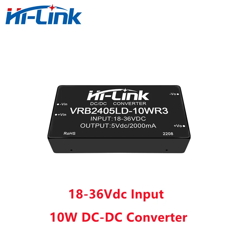 Free Ship New 10W DC-DC Isolated Converter 24V to 5V 2000mA VRB2405LD-10WR3 Step Down Switching Power Supply Module EV charging