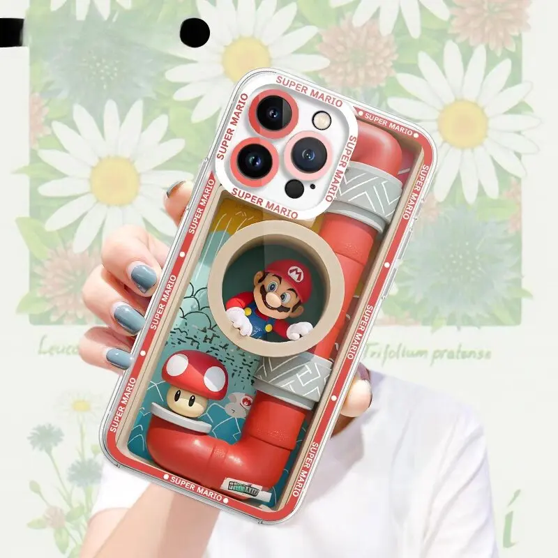 Trendy Machinery Print Super Mario Case for Xiaomi Poco X6 Pro Redmi 14C 13 13C 12C A3 Note 8 10 11 13 Pro 12 4G 13 Pro Plus 5G
