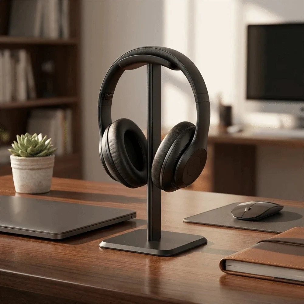 Organizer Space-Saving Headphone Stand Minimalist Sturdy Headset Holder Durable Portable Earphones Hanger Gaming Room