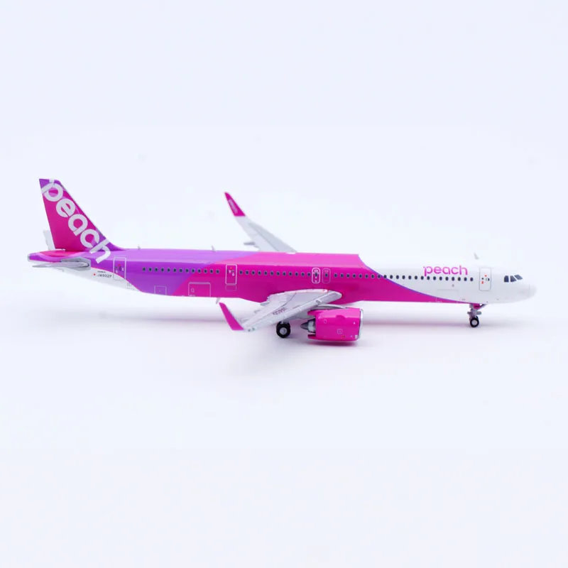 EW421N015 Liga Avião Colecionável Presente JC Asas 1:400 Peach Airlines Airbus A321neo Diecast Aeronave Jet Modelo JA902P