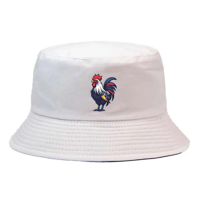 Rugby Coq Mascotte France Bob Chapeau Man Woman Reversible Bucket Hat Unisexe Summer Sport Travel Fisherman Cap