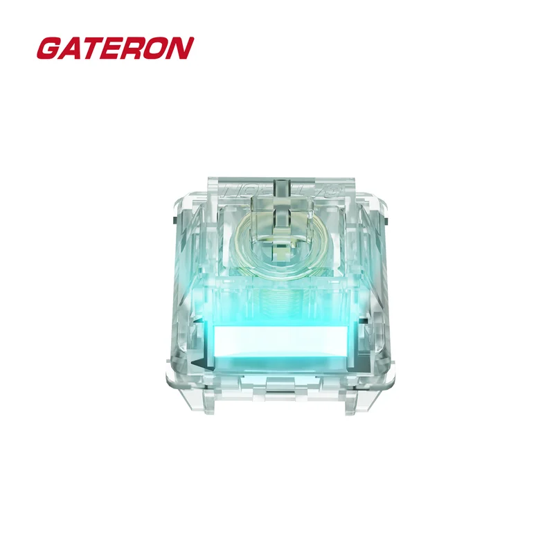 GATERON Magnetic Jade MAX Switch Fully Transparent Gold Plated Spring Magnetic Switch Keyboard Adjustable Key Travel HIFI Switch