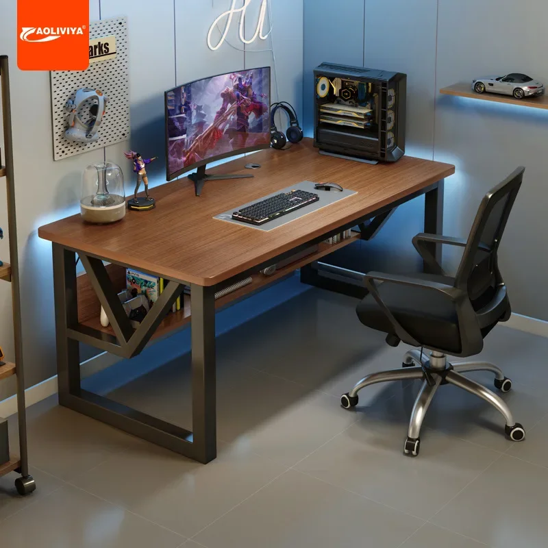 AOLIVIYA E-sports Table Home Desktop E-sports Table and Chairs Simple Computer Table Workbench Bedroom Desk Study Desk