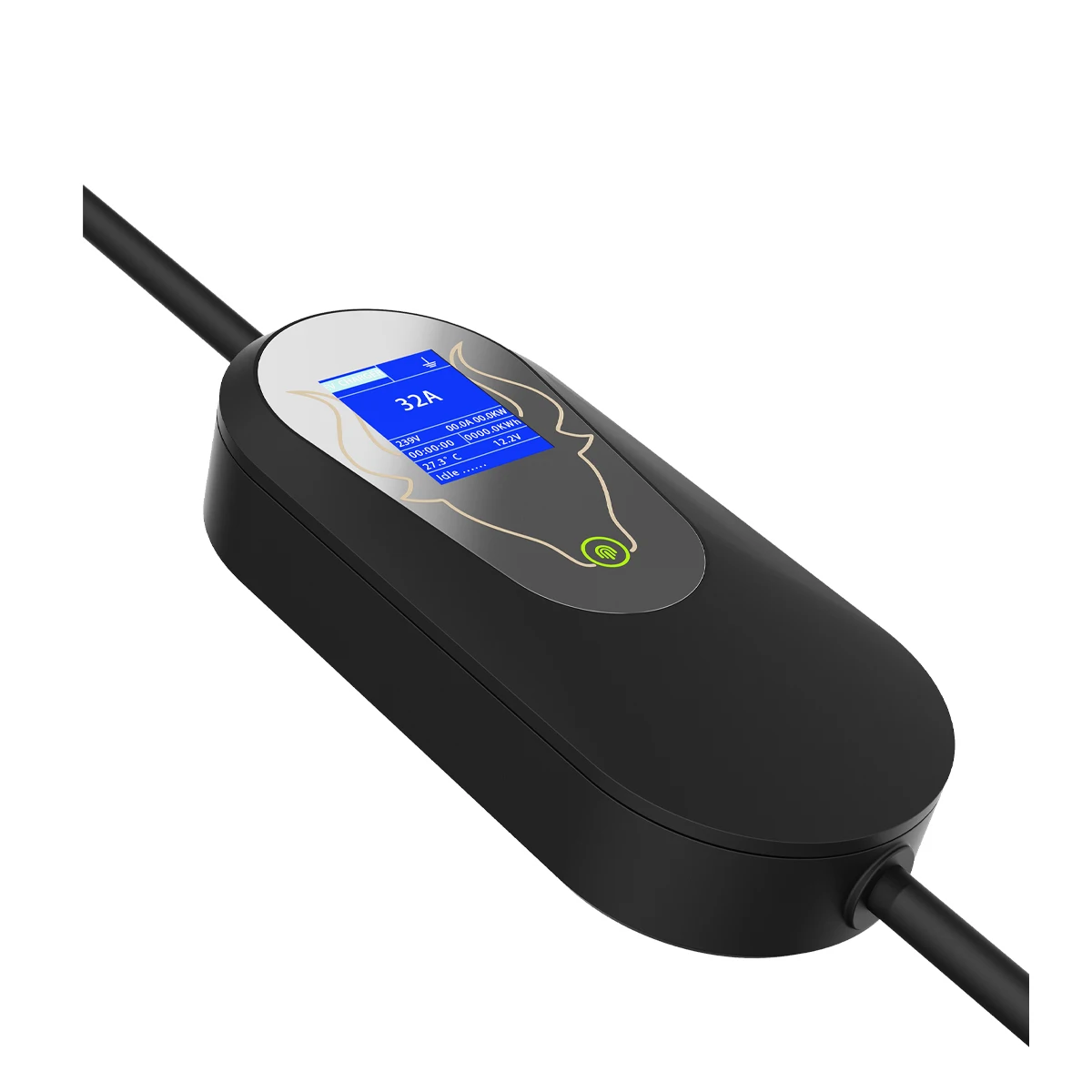 7kw 32a 1 fase type2 gb/t ac portátil ev carregador com cee ue plug mudança de corrente carregador de carro elétrico para veículo elétrico