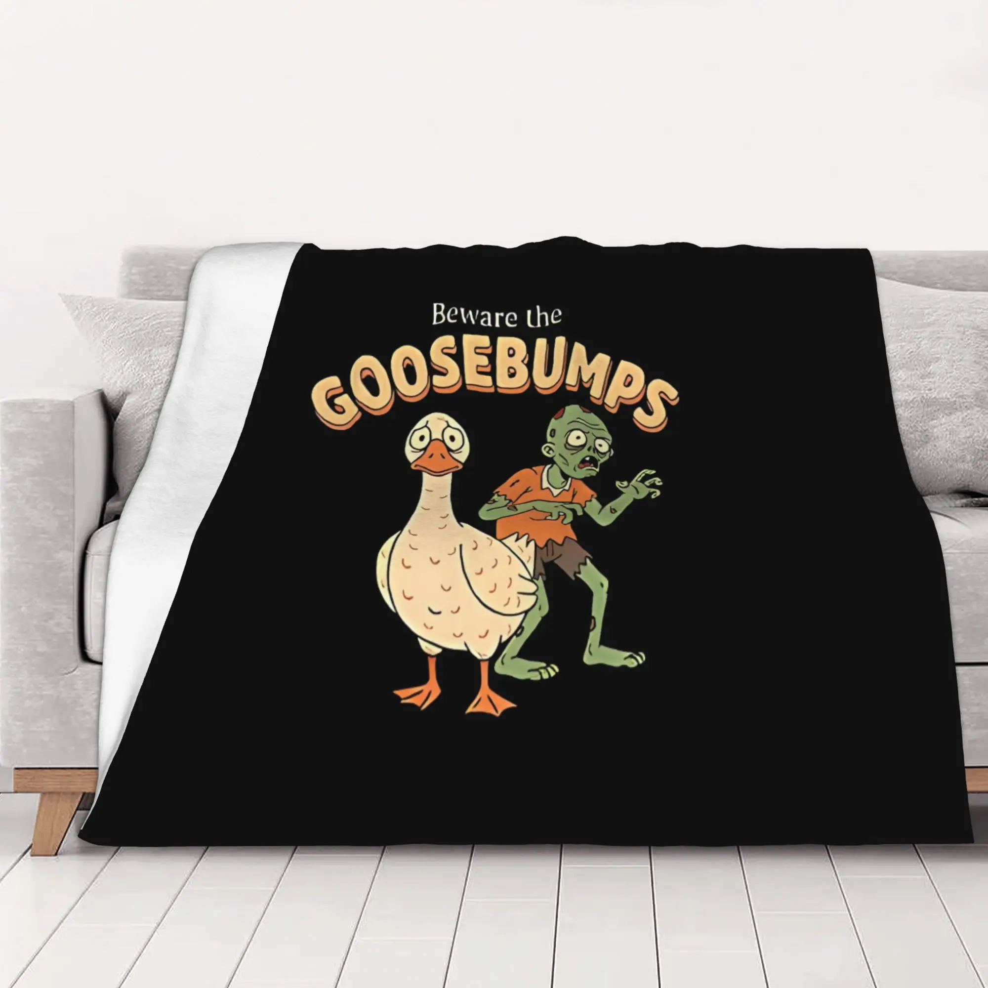 1PC home Cutecore Beware The Goosebumps Goosebumps Blanket Super Cosy Plush Home Living Room Sofa halloween