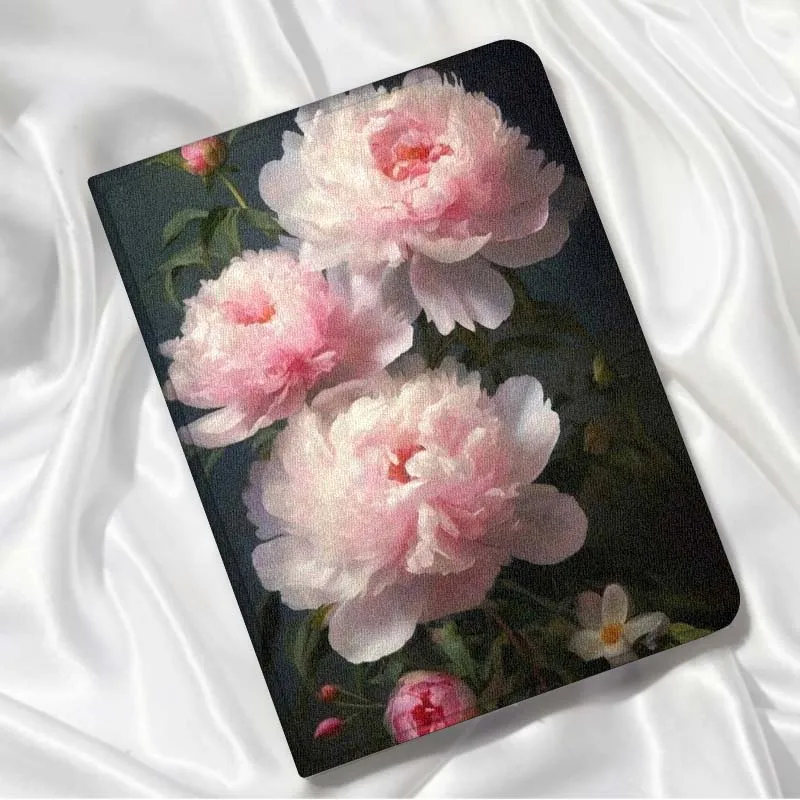 

Vibrant Art Peony Flower hot For Samsung Galaxy Tab A A7 A8 A9 A11 S6 S11 10.1 10.4 10.5 Inch Lite Plus Cover Tablet Case