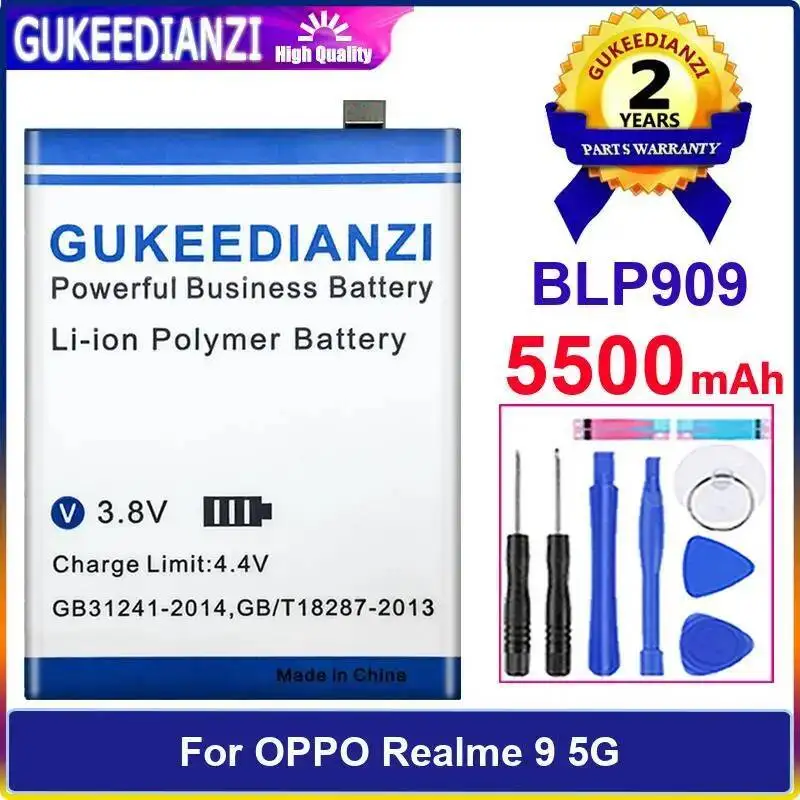 

High Compatibility BLP909 5500Mah Long-Lasting For Oppo Realme 9 5G Mobile Phone Battery
