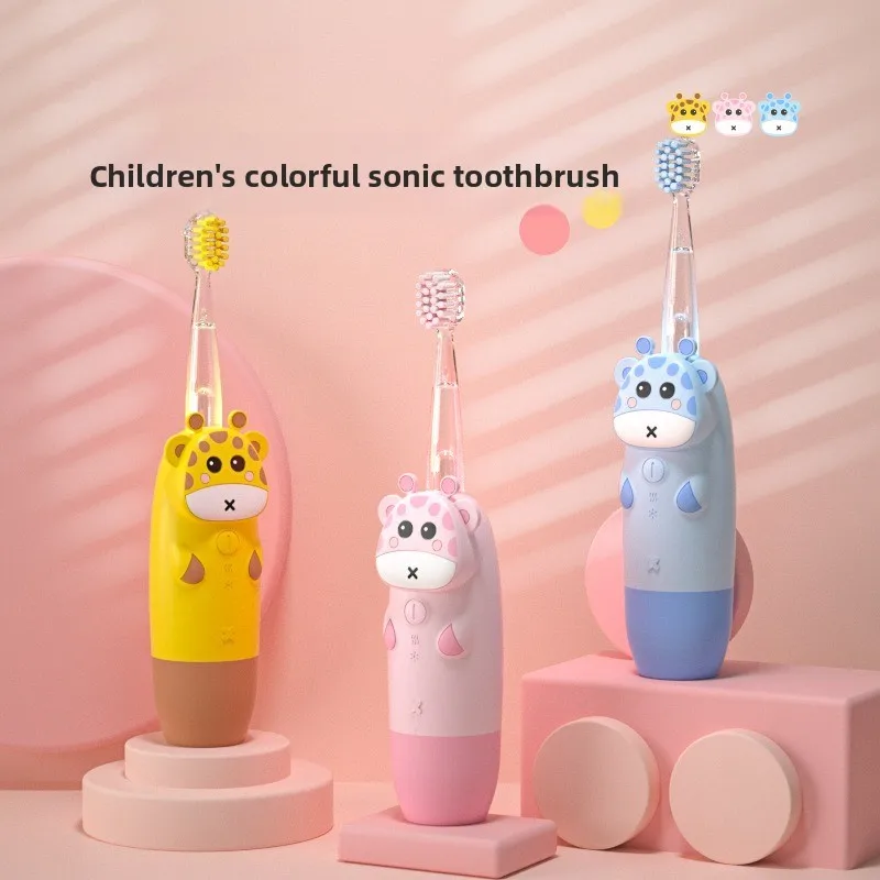 

Smart electric toothbrush Sonic electric children's toothbrush 2-12 years old baby DuPont soft hair charging model