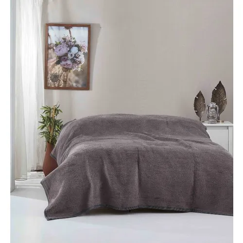 Succeeding Textile Single Personality Institutions Custom Gray Flat Plush Blanket