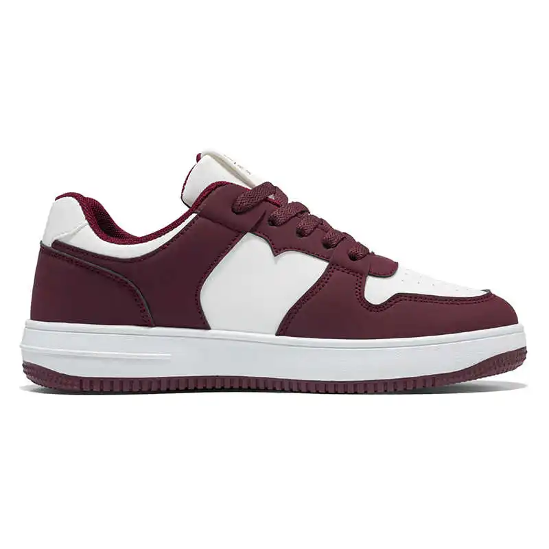 Men's Breathable PU Vulcanized Sneakers Non-Slip Lightweight Casual Skateboard Shoes for Outdoor Walking Daily Wear