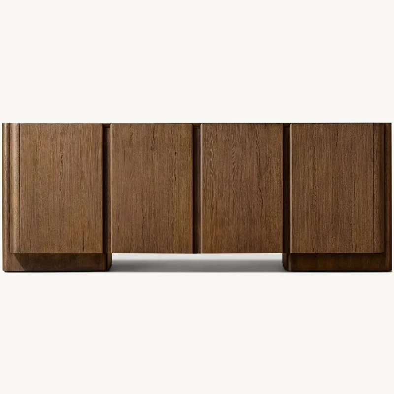 

Modern solid wood buffet cabinet 4 door sideboard dining room furniture