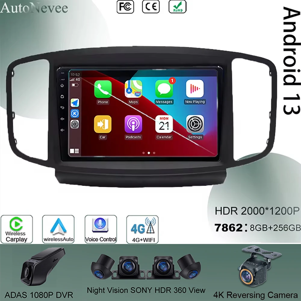 

Android For Foton Tunland E7 Savanna 2019 Car Auto Radio Multimedia Video Player Carplay GPS Navigation Screen Stereo Monitor BT