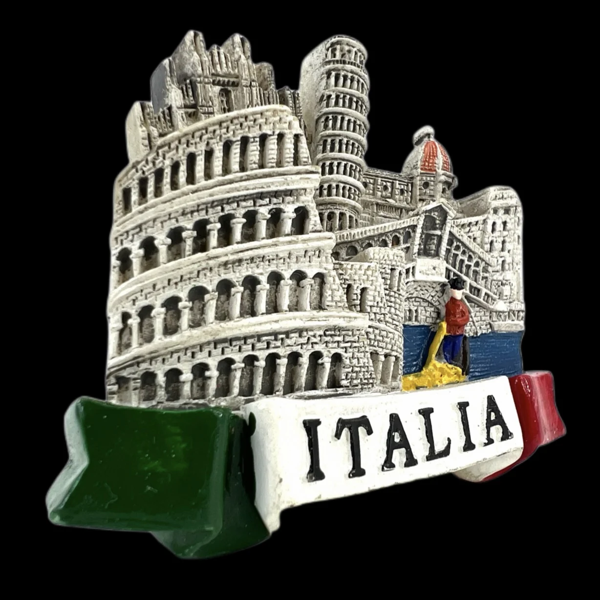 Leaning Tower of Pisa Rome Colosseum Italy Fridge Magnets Travel 3D Memorial Magnetic Refrigerator Gift Room Decoration