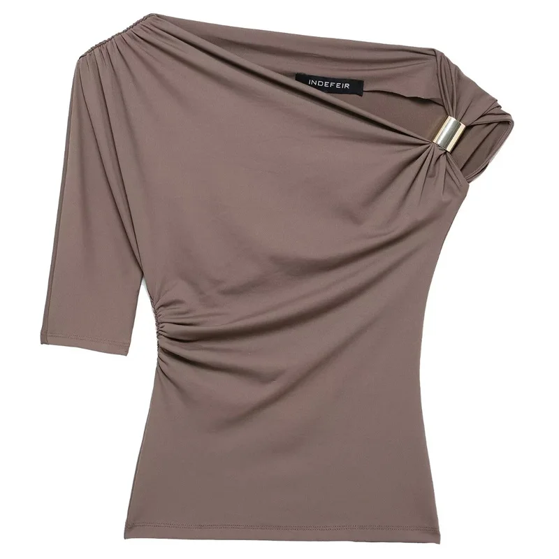 HXAO Asymmetrische Top Vrouwen Sexy Tanks & Camis Zomer 2025, Geel Zwart Tank Top Effen Strakke Casual Tops Streetwear Y2k T-shirt