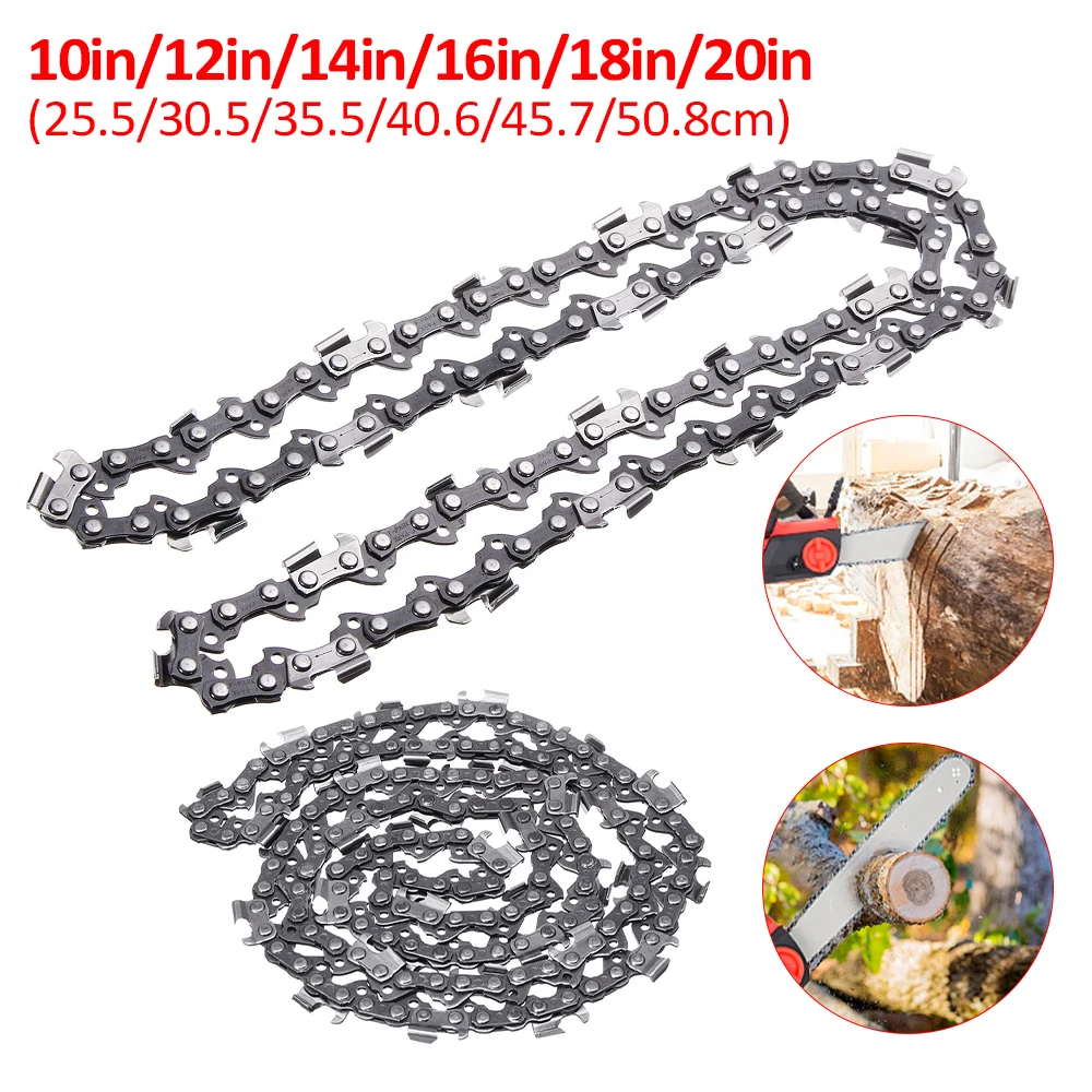 10/12/14/16/18/20-inch 325 Pitch 058 Gauge Chainsaw Chain 47/50/62/64/76 Drive Link for Many Model Chainsaws