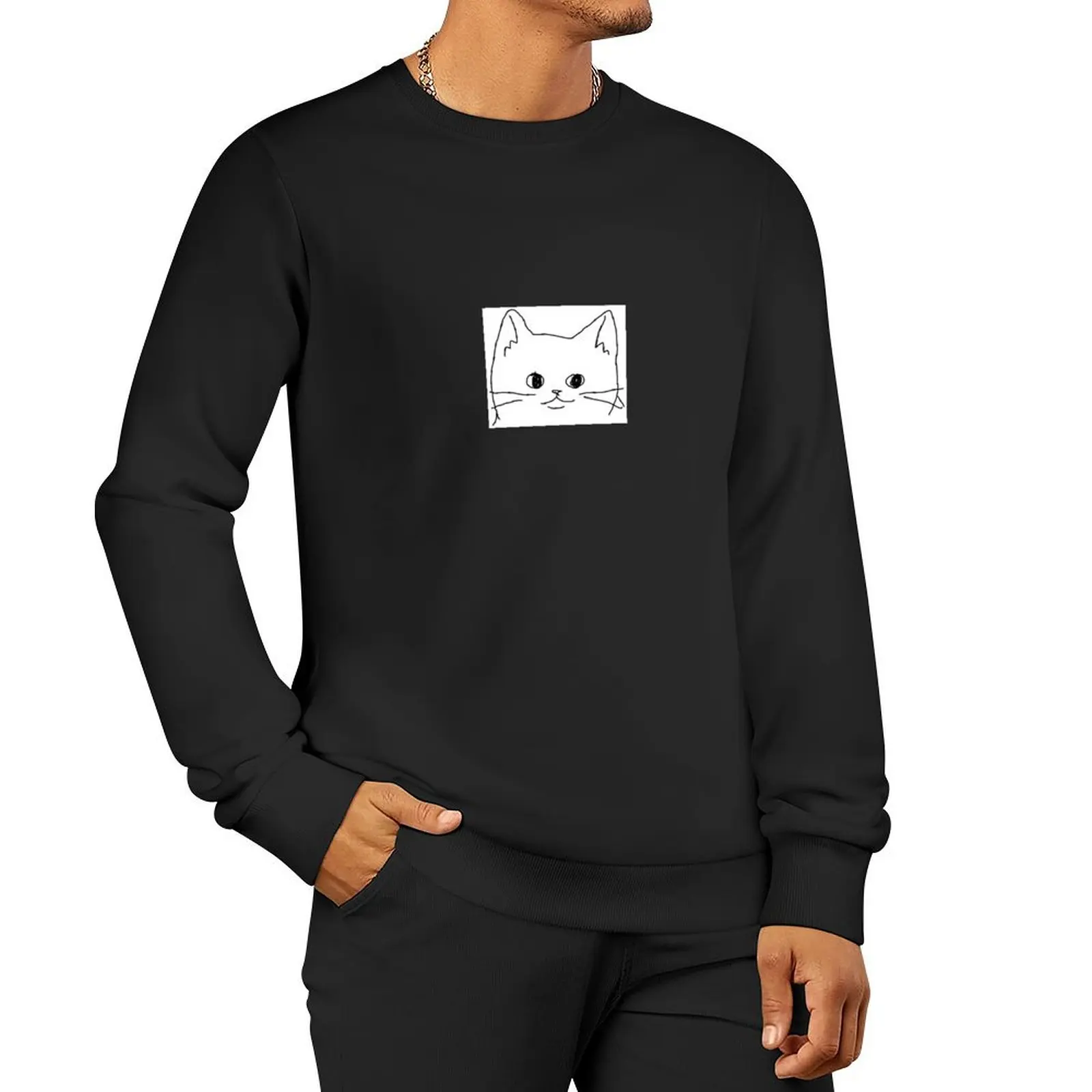 

alert cat Pullover Hoodie men's winter sweater graphic t shirts men tracksuit men's sweatshirts