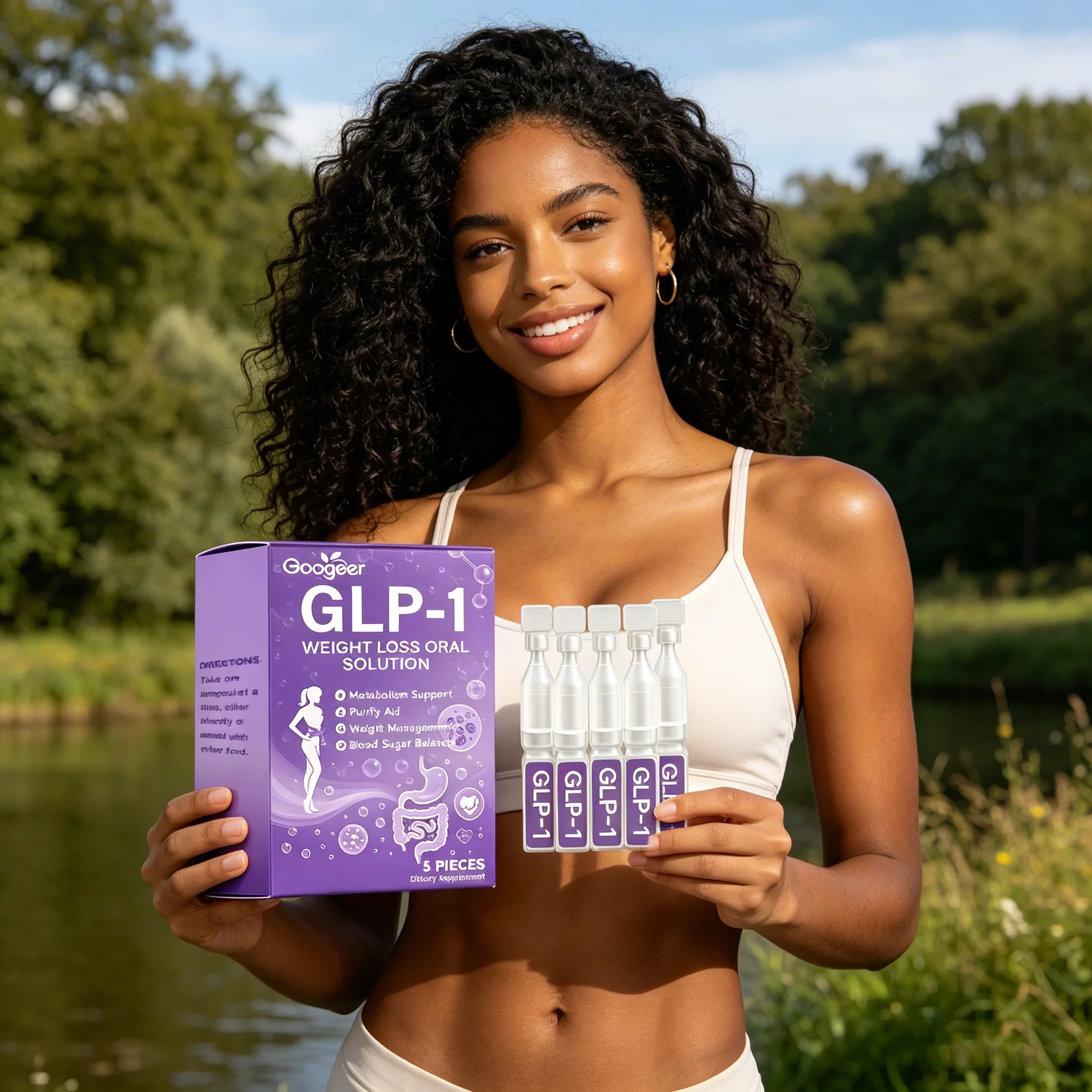 GOOGEER Slimming Drops Effective in Three Days Maintain Blood Sugar Balance Suppress Appetite Stimulate Metabolism Health Drops
