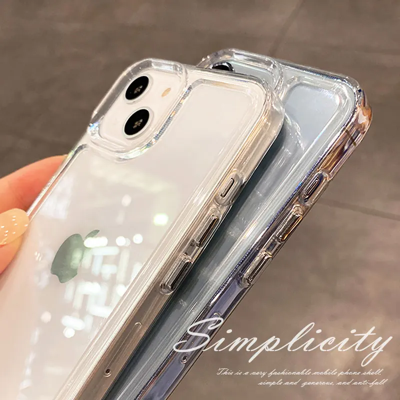 For  OPPO A95 A94 A55 A93 A53 A9 A5 2020 A12 A5S A12E A3S R17 Phone  Case Transparent Clear Shockproof Soft TPU Cover