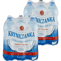 Kryniczka High-Mineralized High-Saturated Natural Mineral Water 1.5L X 12 Pieces