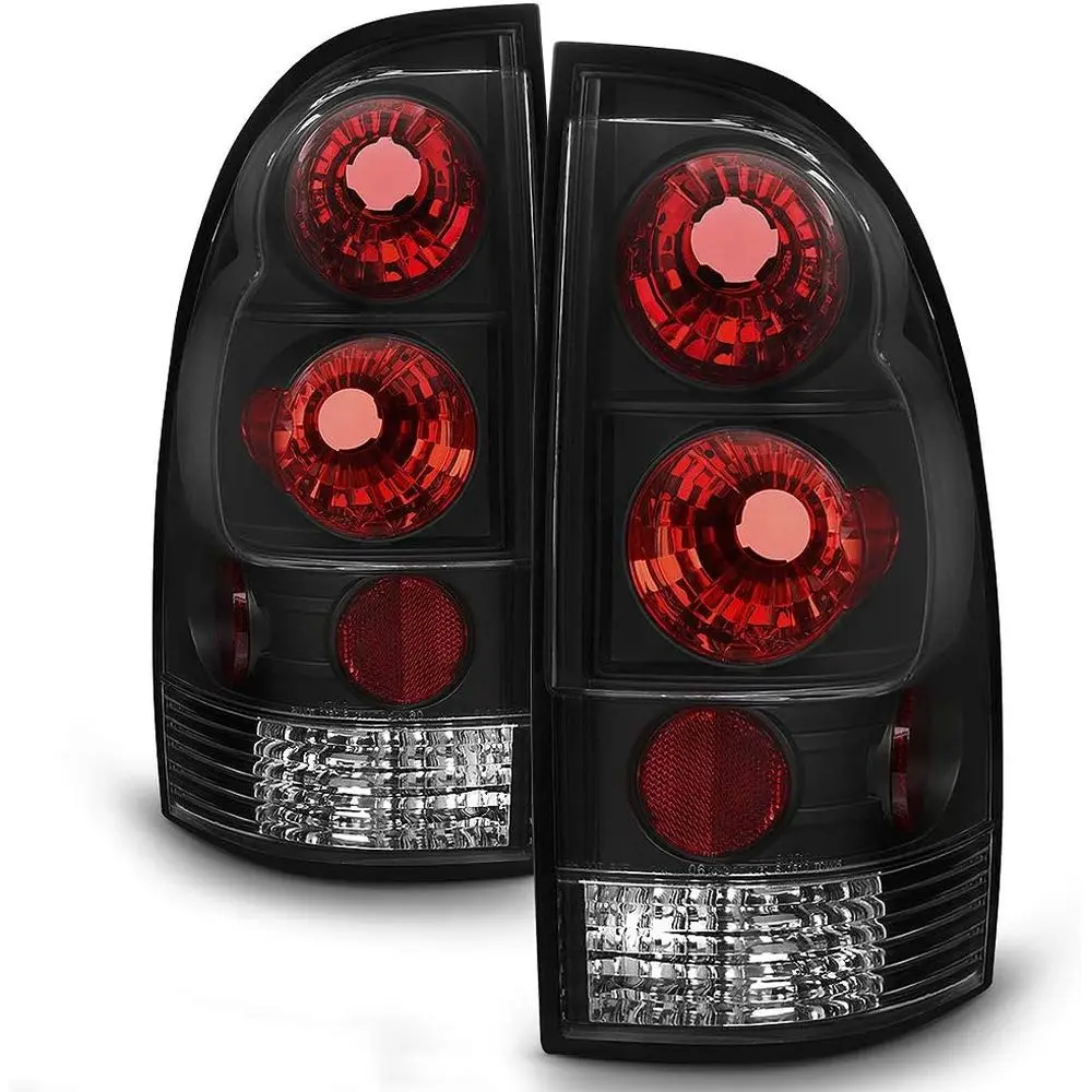 

- For 2005-2015 Toyota Tacoma Pickup Pick up Black Tail Lights Brake Lamps Taillights Taillamps Left+Right 05-15