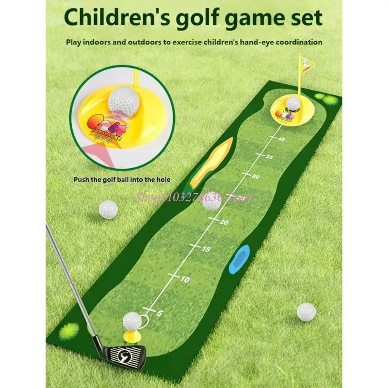 R6FD Popular Golf Game Toy Golf Club Ball Set For Kids Indoor Outdoor Engagement Fun