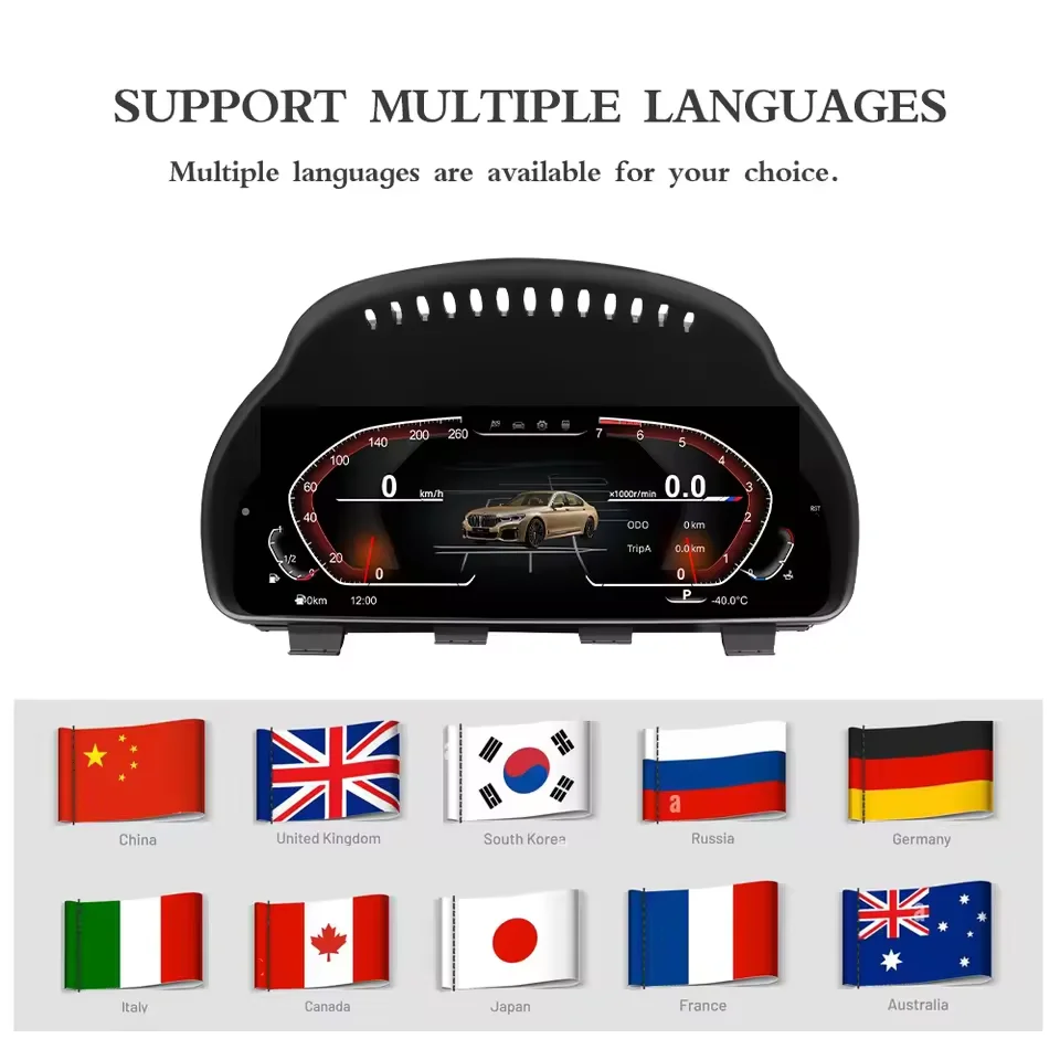 

ЖК-дисплей для BMW 5 серии E60 F10 F11 GT F07 для BMW X3 X4 F25 F26 2011-2017, цифровой кластер, приборная панель, спидометр