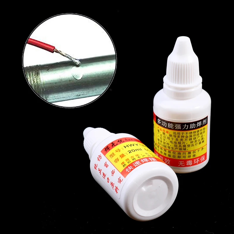 Stainless Steel Liquid Flux Welding Solder HWY-800 Paste Flux Liquid Solders Water Durable Liquid Solders 20ml